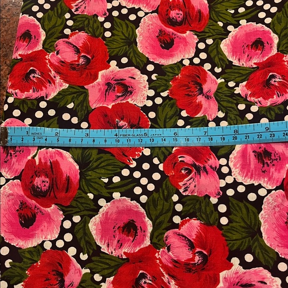 Floral Polka Dot Fabric-2 yards - Picture 2 of 2